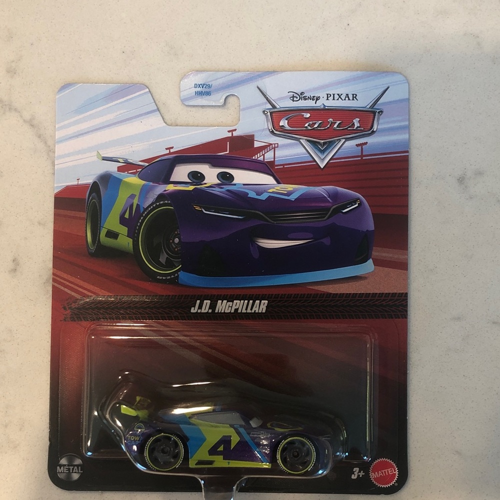 Pixar Cars J.D. McPillar Toy Car - Purple and Green
